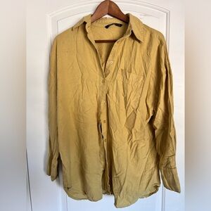 Zara Mustard Blouse